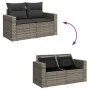 14-teilige Gartensofagarnitur mit grauen synthetischen Rattankissen von , Gartensets - Ref: Foro24-3256697, Preis: 857,13 €, ...