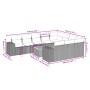 11-teiliges Gartensofa-Set und graue synthetische Rattankissen von , Gartensets - Ref: Foro24-3257957, Preis: 646,32 €, Rabat...