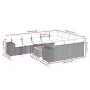 11-teiliges Gartensofa-Set und graue synthetische Rattankissen von , Gartensets - Ref: Foro24-3257957, Preis: 667,90 €, Rabat...
