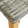 Gray synthetic rattan garden bench 80 cm by vidaXL, garden benches - Ref: Foro24-46487, Price: 41,44 €, Discount: %