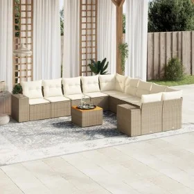 11-teiliges Gartensofa-Set mit beigen synthetischen Rattankissen von , Gartensets - Ref: Foro24-3257969, Preis: 746,53 €, Rab...