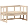 Ausziehbare Gartensofabank aus massivem Kiefernholz von , Gartenbänke - Ref: Foro24-832610, Preis: 141,32 €, Rabatt: %
