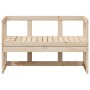 Banco sofá de jardín extensible madera maciza de pino