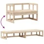 Ausziehbare Gartensofabank aus massivem Kiefernholz von , Gartenbänke - Ref: Foro24-832610, Preis: 139,49 €, Rabatt: %