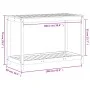 Douglas solid wood planting table and shelf 108x50x75 cm by , Pot stands - Ref: Foro24-832405, Price: 91,00 €, Discount: %