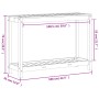 Douglas Massivholz-Pflanztisch und Regal 108x35x75 cm von , Topfständer - Ref: Foro24-832395, Preis: 84,25 €, Rabatt: %