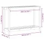 Douglas solid wood planting table and shelf 108x35x75 cm by , Pot stands - Ref: Foro24-832395, Price: 83,11 €, Discount: %