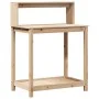 Planting table with pine wood shelves 82.5x50x109.5 cm by , Pot stands - Ref: Foro24-832407, Price: 62,47 €, Discount: %