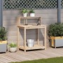Pflanztisch mit Kiefernholzregalen 82,5x50x109,5 cm von , Topfständer - Ref: Foro24-832407, Preis: 63,22 €, Rabatt: %