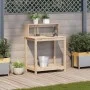 Planting table with pine wood shelves 82.5x50x109.5 cm by , Pot stands - Ref: Foro24-832407, Price: 62,47 €, Discount: %