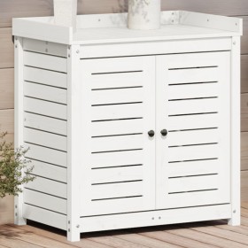 Plantation table with white pine wood shelves 82.5x50x86.5 cm by , Pot stands - Ref: Foro24-832418, Price: 190,89 €, Discount: %