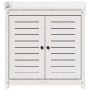 Mesa plantación con estantes madera pino blanco 82,5x50x86,5 cm de , Soportes para macetas - Ref: Foro24-832418, Precio: 190,...