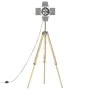 Floor lamp with tripod solid mango wood 140 cm by vidaXL, Lamps - Ref: Foro24-286116, Price: 89,52 €, Discount: %