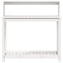 Plantagentisch mit Regalen aus weißem Kiefernholz, 108 x 50 x 109,5 cm von , Topfständer - Ref: Foro24-832413, Preis: 90,00 €...