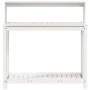 Plantation table with white pine wood shelves 108x50x109.5 cm by , Pot stands - Ref: Foro24-832413, Price: 89,16 €, Discount: %