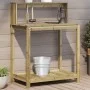 Plantagentisch mit imprägnierten Holzregalen 82,5 x 50 x 109,5 cm von , Topfständer - Ref: Foro24-832411, Preis: 68,07 €, Rab...
