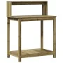 Plantation table with impregnated wood shelves 82.5x50x109.5 cm by , Pot stands - Ref: Foro24-832411, Price: 67,48 €, Discoun...