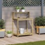 Plantation table with impregnated wood shelves 82.5x50x109.5 cm by , Pot stands - Ref: Foro24-832411, Price: 68,07 €, Discoun...