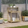 Plantation table with impregnated wood shelves 82.5x50x109.5 cm by , Pot stands - Ref: Foro24-832411, Price: 67,48 €, Discoun...