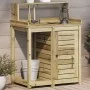 Plantation table with impregnated wood shelves 82.5x50x109.5 cm by , Pot stands - Ref: Foro24-832426, Price: 161,66 €, Discou...