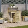 Plantation table with impregnated wood shelves 82.5x50x109.5 cm by , Pot stands - Ref: Foro24-832426, Price: 161,66 €, Discou...