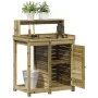 Plantation table with impregnated wood shelves 82.5x50x109.5 cm by , Pot stands - Ref: Foro24-832426, Price: 161,66 €, Discou...