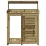 Plantagentisch mit imprägnierten Holzregalen 82,5 x 50 x 109,5 cm von , Topfständer - Ref: Foro24-832426, Preis: 161,66 €, Ra...
