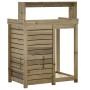 Plantation table with impregnated wood shelves 82.5x50x109.5 cm by , Pot stands - Ref: Foro24-832426, Price: 163,75 €, Discou...