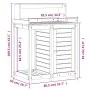 Plantation table with impregnated wood shelves 82.5x50x109.5 cm by , Pot stands - Ref: Foro24-832426, Price: 161,66 €, Discou...
