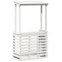 Gartenbar Hochtisch Massivholz weiß 112,5x57x195,5 cm von , Gartentische - Ref: Foro24-832535, Preis: 213,81 €, Rabatt: %