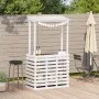 Gartenbar Hochtisch Massivholz weiß 112,5x57x195,5 cm von , Gartentische - Ref: Foro24-832535, Preis: 213,81 €, Rabatt: %