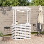 Gartenbar Hochtisch Massivholz weiß 112,5x57x195,5 cm von , Gartentische - Ref: Foro24-832535, Preis: 224,96 €, Rabatt: %