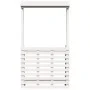 Gartenbar Hochtisch Massivholz weiß 112,5x57x195,5 cm von , Gartentische - Ref: Foro24-832535, Preis: 213,81 €, Rabatt: %