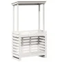 Gartenbar Hochtisch Massivholz weiß 112,5x57x195,5 cm von , Gartentische - Ref: Foro24-832535, Preis: 213,81 €, Rabatt: %