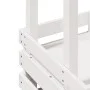 Garden bar high table solid wood white 112.5x57x195.5 cm by , Garden tables - Ref: Foro24-832535, Price: 224,96 €, Discount: %