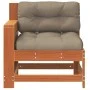 Garden sofa with armrests and wax brown pine wood cushion by , Outdoor sofas - Ref: Foro24-844916, Price: 99,29 €, Discount: %