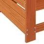 Garden sofa with armrests and wax brown pine wood cushion by , Outdoor sofas - Ref: Foro24-844916, Price: 99,29 €, Discount: %