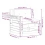 Gartensofa mit Armlehnen und Kissen aus wachsbraunem Kiefernholz von , Outdoor-Sofas - Ref: Foro24-844916, Preis: 99,29 €, Ra...