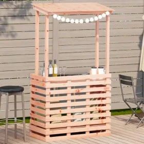 Garden bar table with solid wood roof 112.5x57x195.5 cm by , Garden tables - Ref: Foro24-832537, Price: 204,50 €, Discount: %