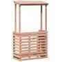 Mesa de bar de jardín con techo madera maciza 112,5x57x195,5 cm de , Mesas de jardín - Ref: Foro24-832537, Precio: 204,25 €, ...