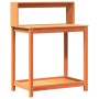 Plantagentisch mit Regalen aus braunem Kiefernholz, 82,5 x 50 x 109,5 cm von , Topfständer - Ref: Foro24-844633, Preis: 75,32...