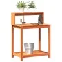 Plantation table with brown pine wood shelves 82.5x50x109.5cm by , Pot stands - Ref: Foro24-844633, Price: 74,64 €, Discount: %