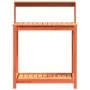 Plantation table with brown pine wood shelves 82.5x50x109.5cm by , Pot stands - Ref: Foro24-844633, Price: 74,64 €, Discount: %
