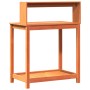 Plantagentisch mit Regalen aus braunem Kiefernholz, 82,5 x 50 x 109,5 cm von , Topfständer - Ref: Foro24-844633, Preis: 75,32...