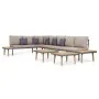 Gartenmöbel-Set 7-teilig mit Kissen aus braunem Akazienholz. von vidaXL, Gartensets - Ref: Foro24-46482, Preis: 878,61 €, Rab...