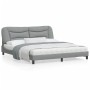 Bed frame with LED lights light gray fabric 180x200 cm by , Beds and slatted bases - Ref: Foro24-3213718, Price: 245,87 €, Di...