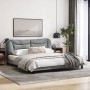 Bed frame with LED lights light gray fabric 180x200 cm by , Beds and slatted bases - Ref: Foro24-3213718, Price: 245,87 €, Di...