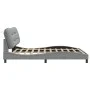 Bed frame with LED lights light gray fabric 180x200 cm by , Beds and slatted bases - Ref: Foro24-3213718, Price: 245,48 €, Di...