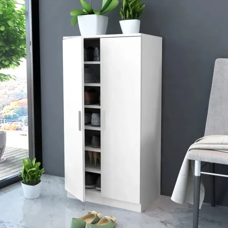 Shoe cabinet with 7 white shelves by , Shoe racks and shoe organizers - Ref: Foro24-243062, Price: 113,72 €, Discount: %