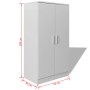 Schuhschrank mit 7 weißen Regalen von , Schuhregale und Schuhorganisatoren - Ref: Foro24-243062, Preis: 135,97 €, Rabatt: %